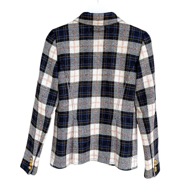 Smythe Patch Pocket Duchess Blazer in Black Ivory Plaid - Picture 8 of 12